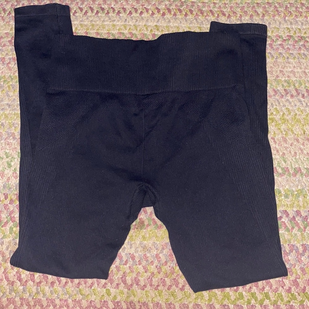 Navy blue seamless leggings